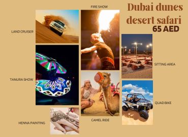 Desert Safari UAE- PicknDrop By Bus- 65AED  Safari Desert Tour Dubai